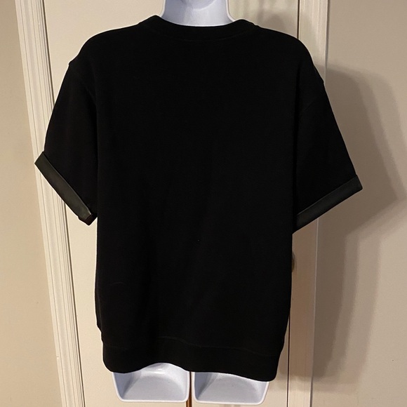 Vince Leather Trim Sweatshirt - Picture 5 of 8